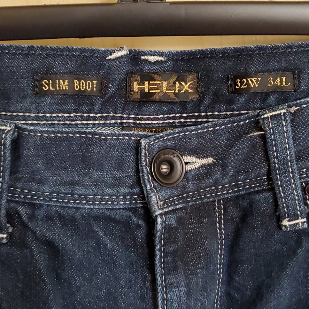 Helix Slim Boot Jeans 32W 34L - Picture 2 of 5